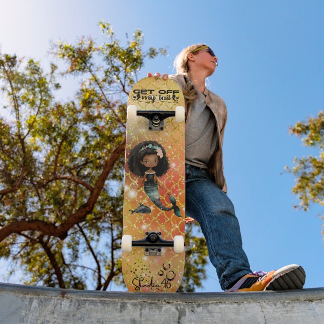 Skateboard Descendre de la sirène de queue (Extérieur 1)