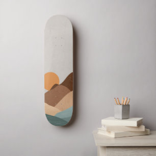 Skateboard Desert Landcape