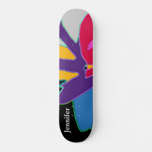 Skateboard Design d'art moderne Nom personnalisé Cool mignon