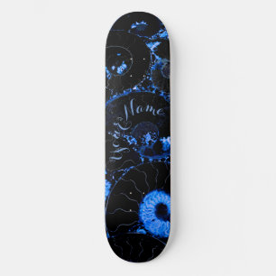 Skateboard Design de coquille bleu Nautilus