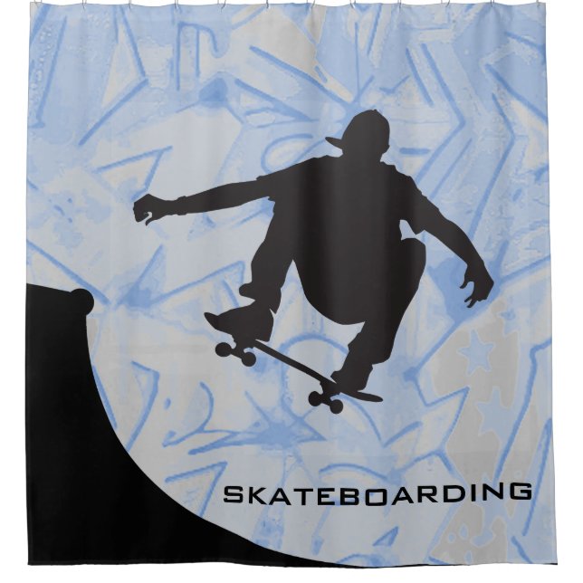 Skateboard Design Douche rideau (Devant)