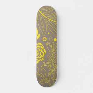 Skateboard Design floral 18