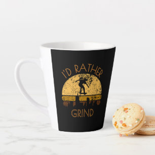 skateboard design latte mugs