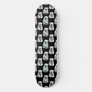 Skateboard Design Motif animal de l'ours polaire