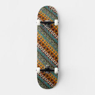 Skateboard Design motif aztèque coloré