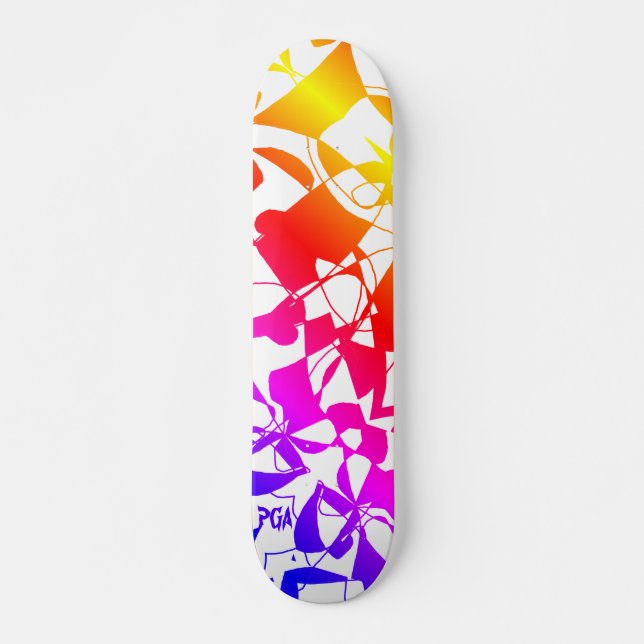 SKATEBOARD DESIGN ORIGINAL GRAPHIQUE COLORÉ (Devant)