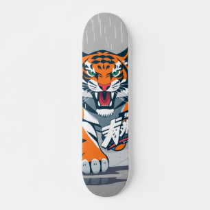 Skateboard Dessin animé Tiger