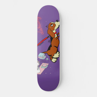 Skateboard Dessin Cool Décontracté chien unsex Basket deux co