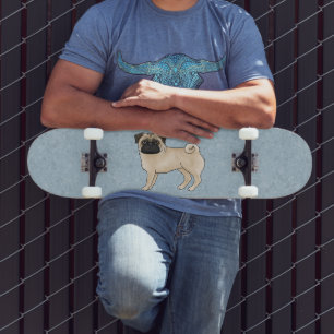 Skateboard Dessin de canine de Carlin Faun Dessin de canine I