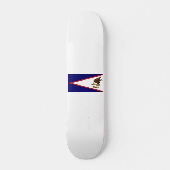 Skateboard Détails du drapeau des Samoa américaines (Devant)