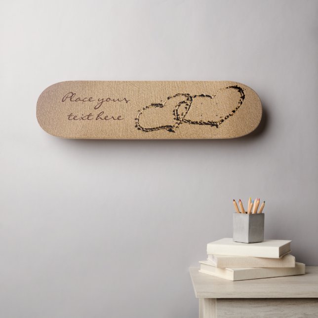 Skateboard Deux Hearts (Art mural (Horz))