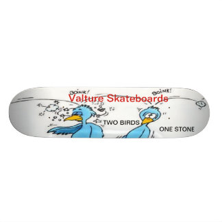 Skateboard deux oiseaux une pierre