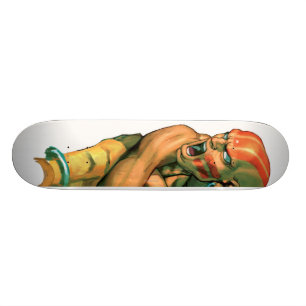 Skateboard Dhalsim a tordu