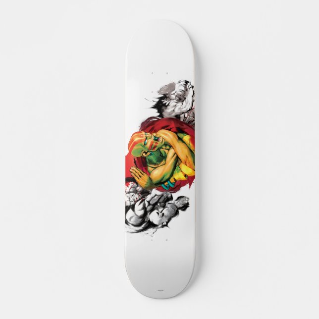 Skateboard Dhalsim, Blanka et Guile (Devant)