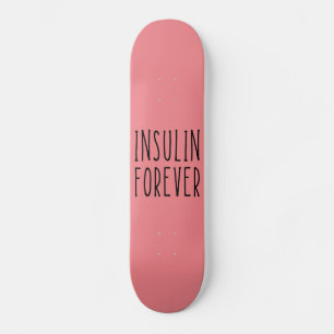 skateboard diabète rose