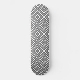 Skateboard Diamant noir, blanc et gris