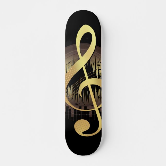 Skateboard Digne - Or (Devant)