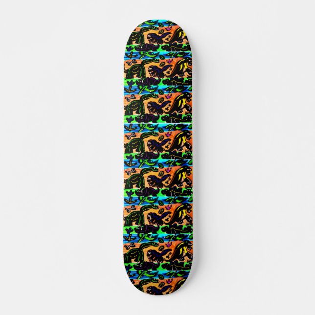 Skateboard Dino artwork si cool (Devant)