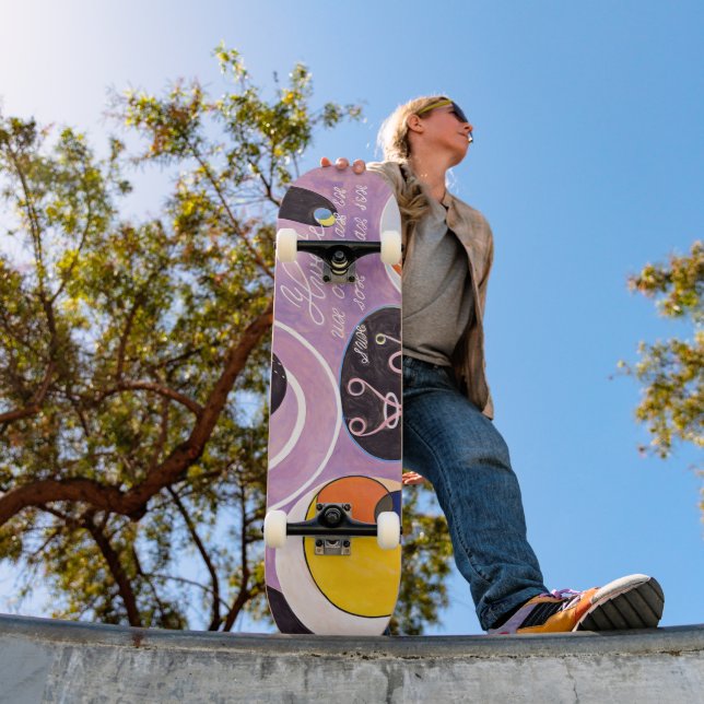 Skateboard Dix Plus Grandes, No 6, Adultes | Hilma af Klint | (Extérieur 1)