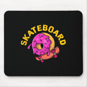 Skateboard Donut Skater Longboard Freestyle Halfpi Mouse Pad