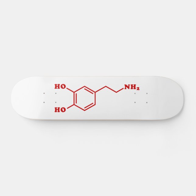 Skateboard Dopamine formule chimique moléculaire (Horz)