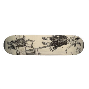 Skateboard Dorthy, épouvantail et Toto