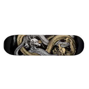 Skateboard Doubles dragons, planche à roulettes