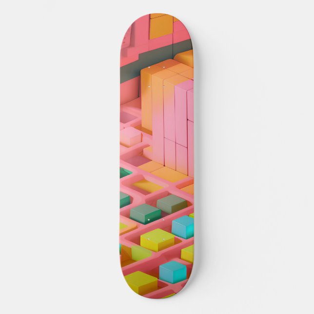 Skateboard Douceur aux couleurs vives (Recto)