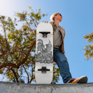 Skateboard Dragon avec Zombie