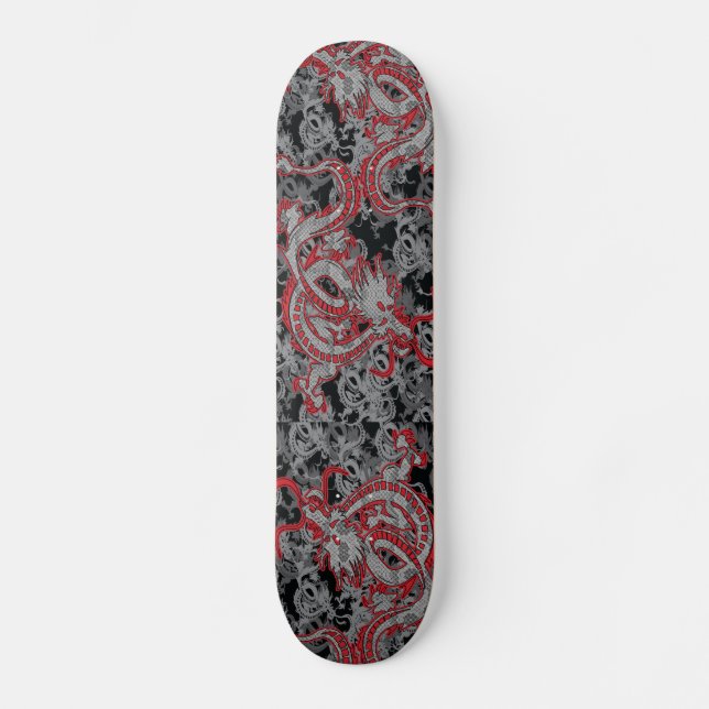 Skateboard Dragon chinois - année du dragon (Recto)
