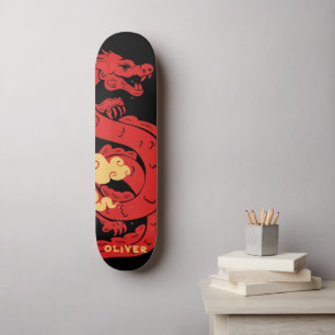 Skateboard Dragon chinois personnalisé