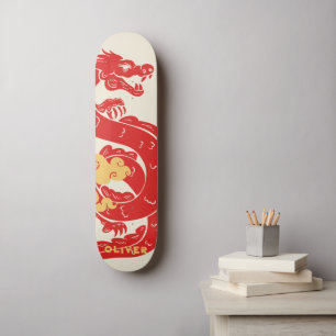 Skateboard Dragon chinois personnalisé