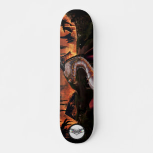 Skateboard Dragon métal engrenage peau solide brillant rouge 