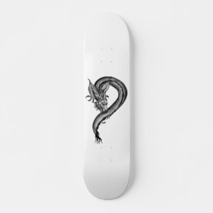 Skateboard Dragon noir et blanc