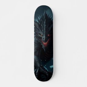 Skateboard Dragon sombre et médiéval