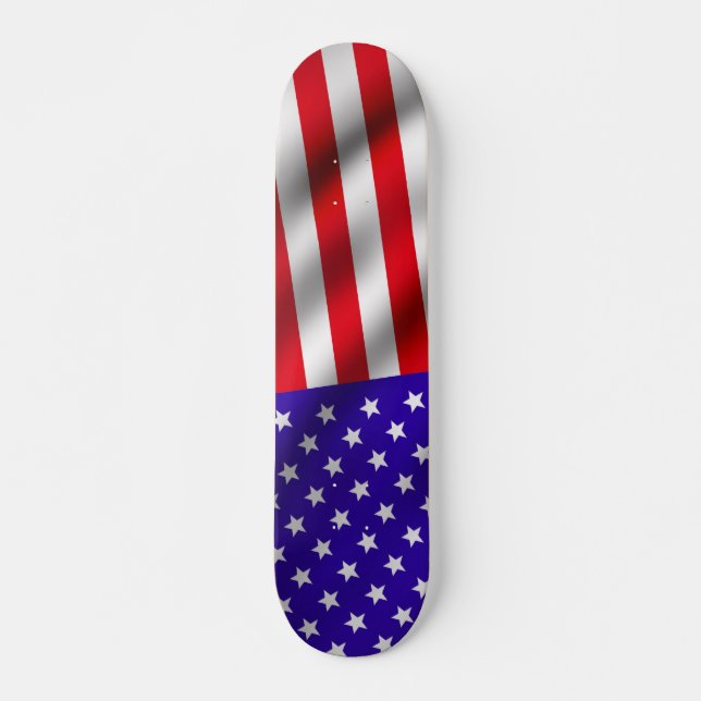 Skateboard Drapeau 3 des Etats-Unis (Devant)