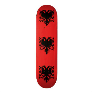 Skateboard Drapeau albanais patriotique
