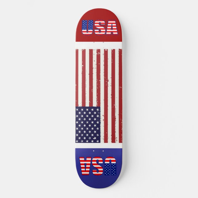 Skateboard Drapeau américain (Recto)