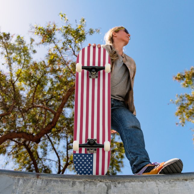 Skateboard Drapeau américain (Extérieur 1)