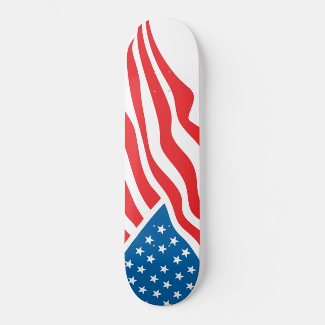 Skateboard drapeau américain - 4 juillet (Recto)