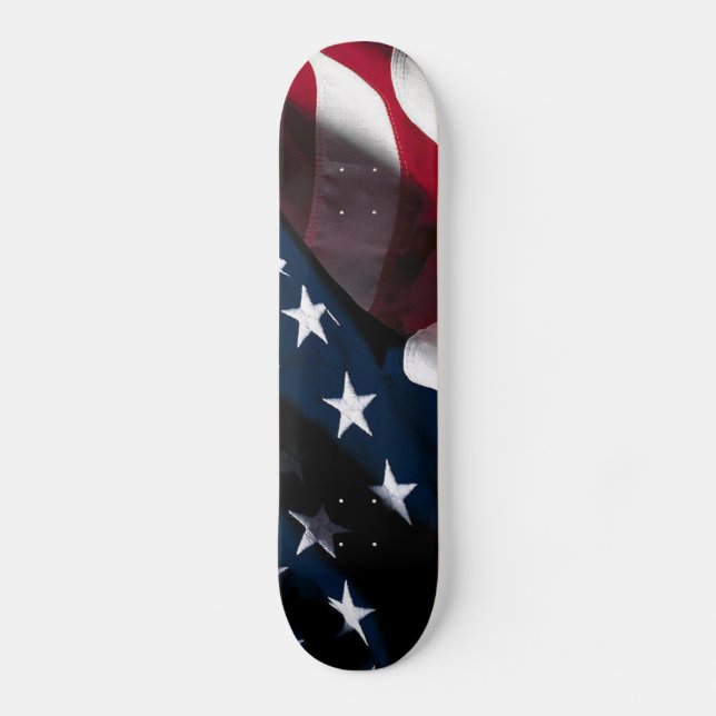 Skateboard Drapeau américain patriotique (Recto)