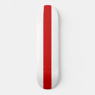 Skateboard Drapeau biélorusse (rouge et blanc)