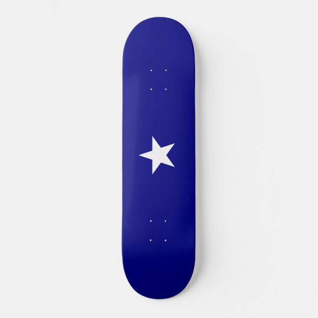 Skateboard Drapeau bleu Bonnie (Recto)