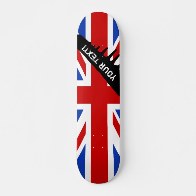 Skateboard Drapeau britannique du Royaume-Uni (Devant)