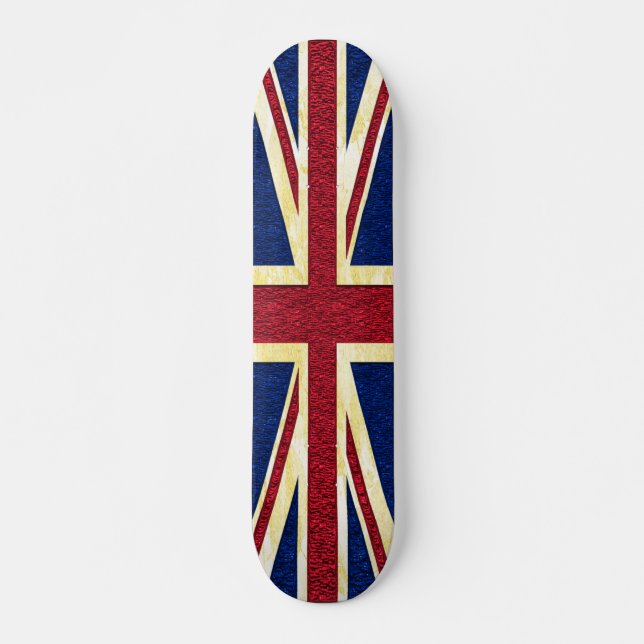 Skateboard Drapeau britannique - planche à roulettes (Devant)