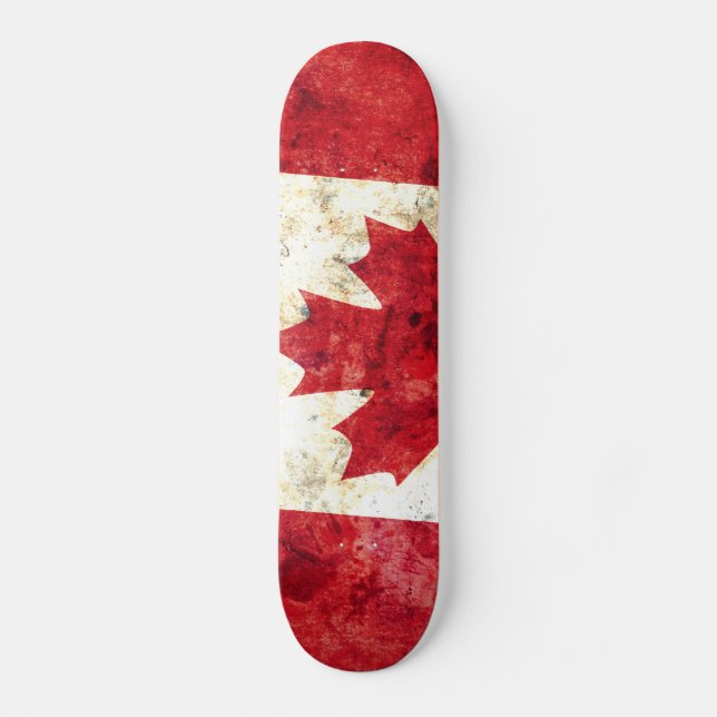 Skateboard Drapeau canadien (Recto)