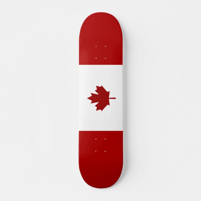 Skateboard Drapeau canadien (Devant)