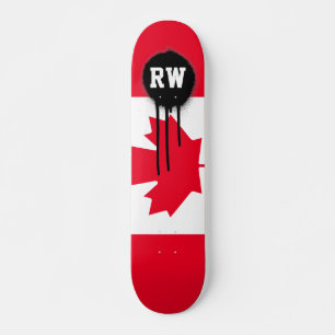 Skateboard Drapeau canadien classique