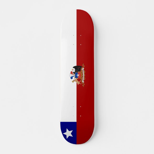 Skateboard Drapeau chilien (Devant)