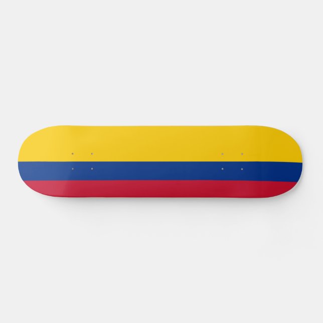 Skateboard Drapeau Colombie (Horz)